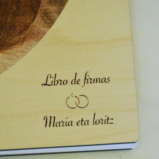 Detalle del libro de firmas